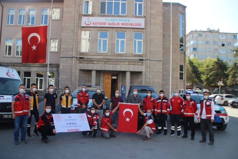 Kayseri UMKE Hatay görevine dualarla uğurlandı
