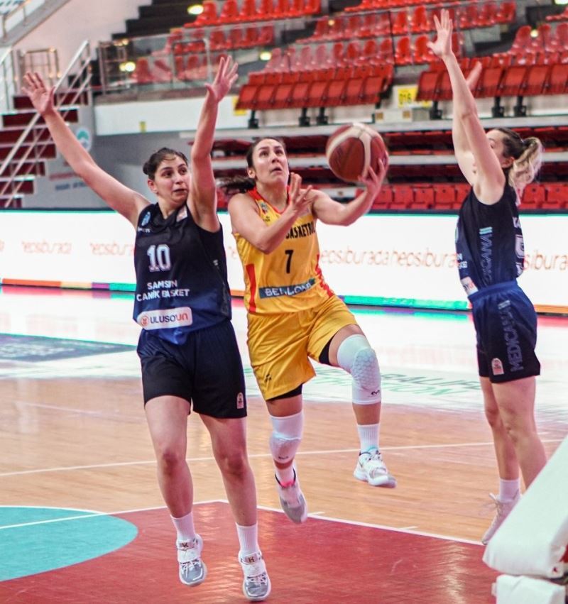 Türkiye Kadınlar Basketbol Ligi: Kayseri Basketbol: 107 - Canik Belediyesi: 54
