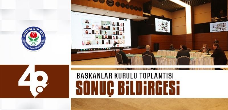 Eğitim-Bir-Sen Şube Başkanı Kalkan Başkanlar Kurulu Toplantısını Değerlendirdi
