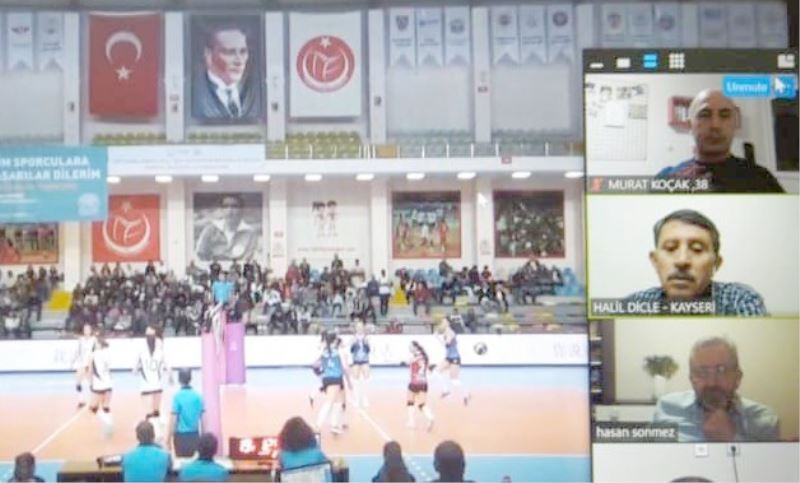 Voleybol İl Temsilciliği Kasım ayı online hakem ve gözlemci semineri yapıldı
