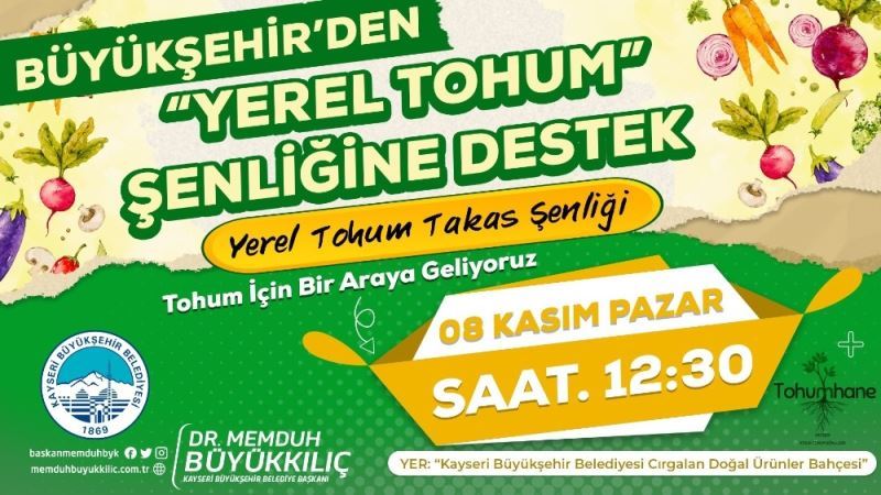 Büyükşehir’den Yerli Tohum Şenliğine destek
