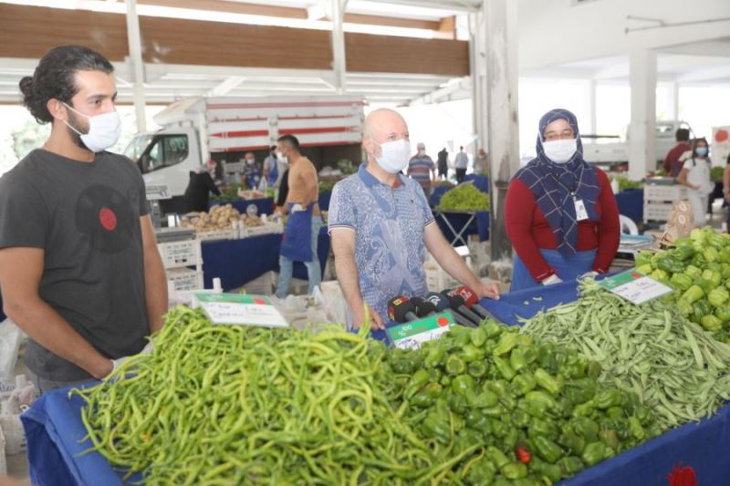 Bu pazarda her şey organik