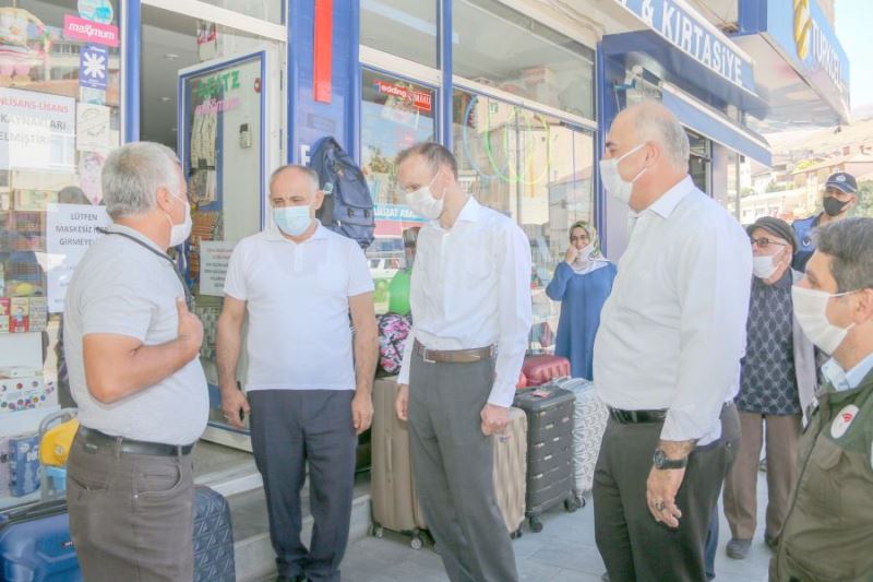 Başkan Öztürk ve Kaymakam Altıner Yahyalı’da denetim yaptı