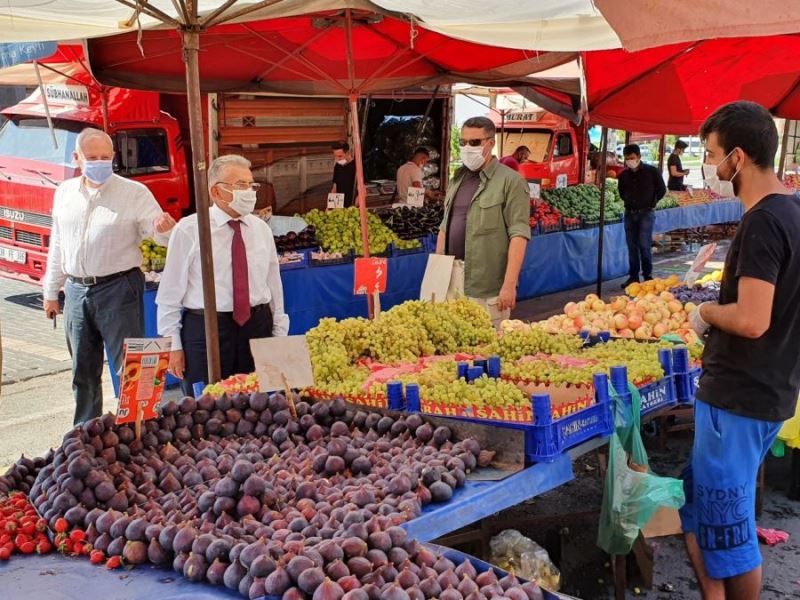 BAŞKAN BÜYÜKKILIÇ SALGIN DENETİMLERİNE DEVAM EDİYOR