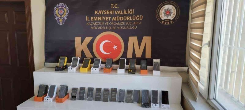 Kayseri’de telefon kaçakçısı 1 şahıs yakalandı
