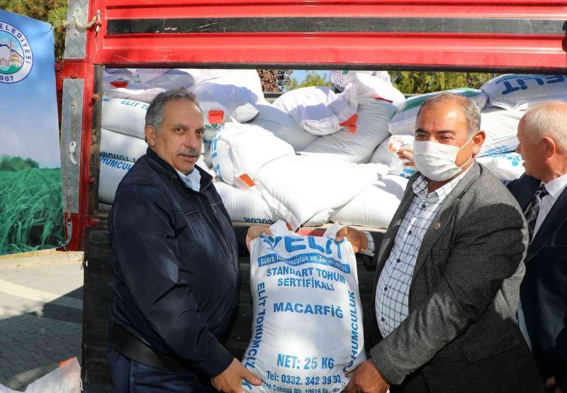 Talas Belediyesi’nden yem bitkisi tohumu
