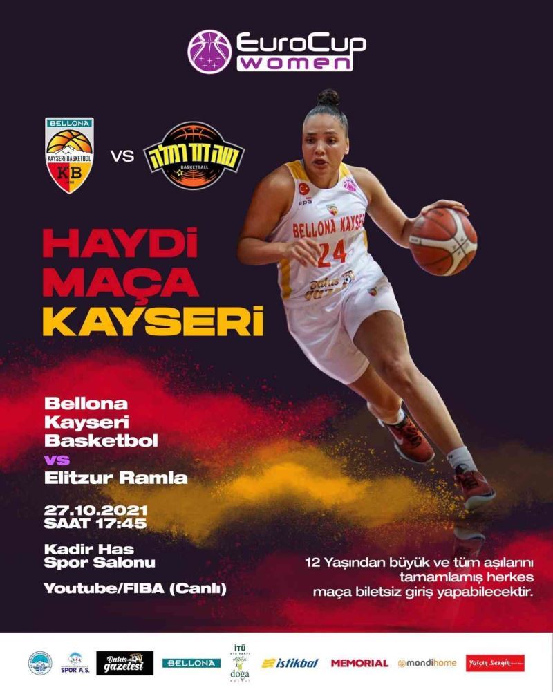 Bellona Kayseri Basketbol Kulübü’nden taraftara çağrı
