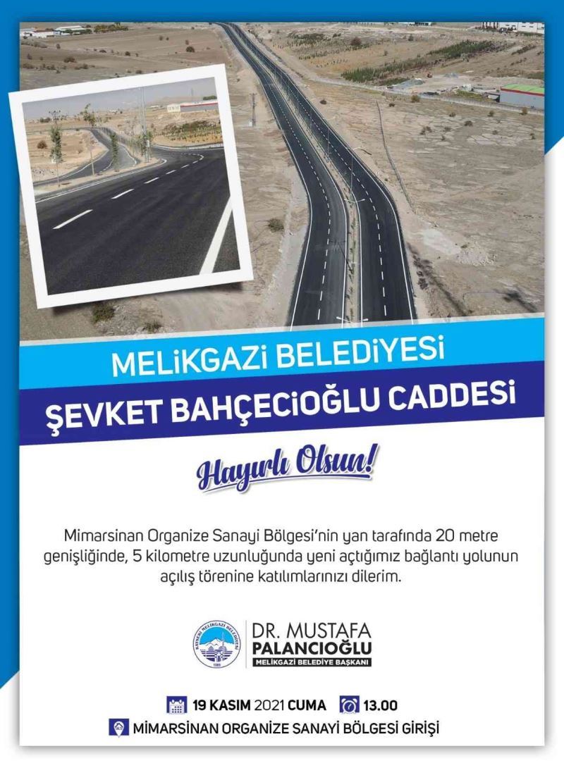 Şevket Bahçecioğlu Caddesi açılıyor
