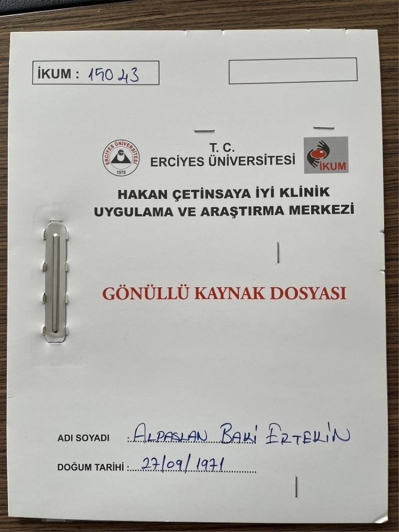 Alpaslan Baki Ertekin yerli aşı için gönüllü oldu
