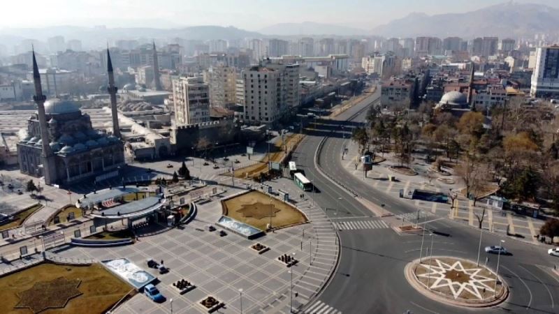 Kayseri sokağa çıkma kısıtlamasında sessizliğe büründü
