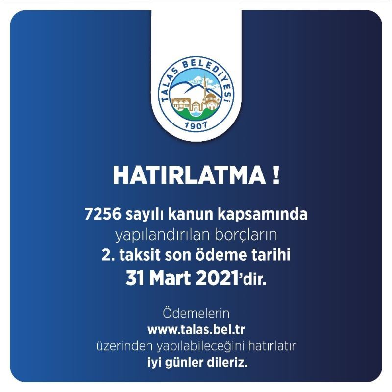 Yapılandırma 2. taksitte son günler
