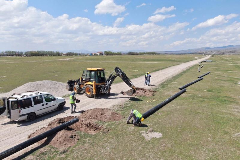 Sindelhöyük Mahallesindeki içme su hattı yenileniyor
