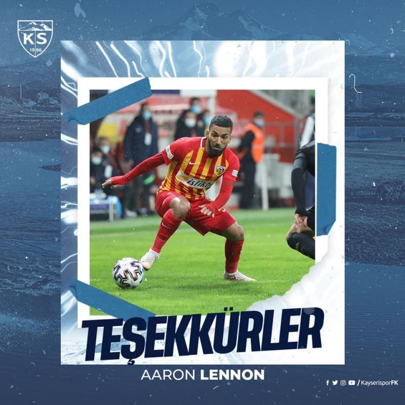 Kayserispor, Lennon’a teşekkür etti
