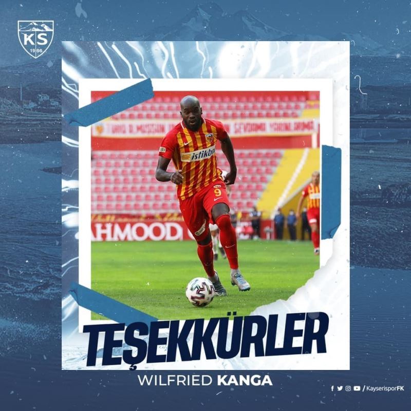 Kayserispor’da Kanga ile yollar ayrıldı
