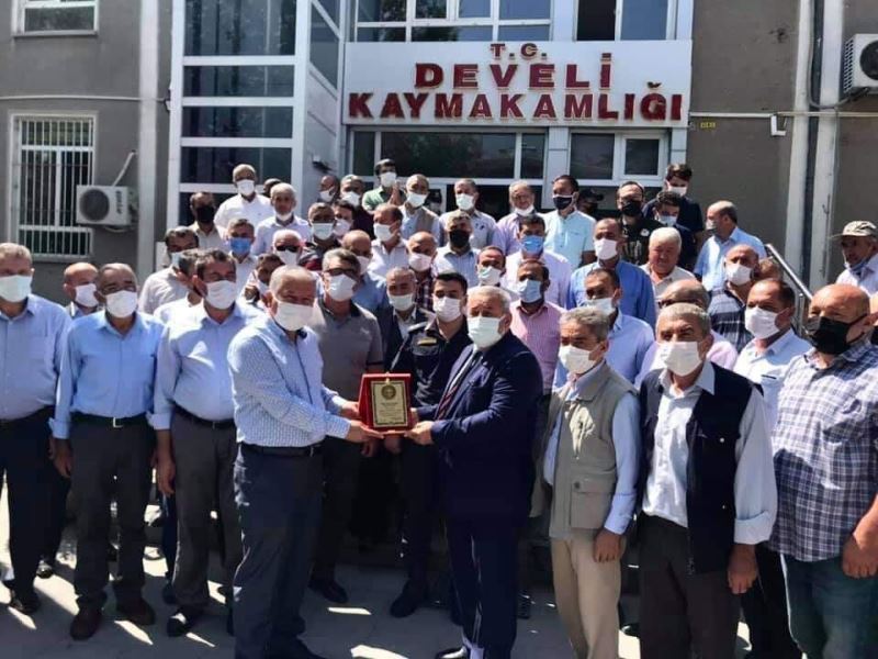 Kaymakam Duru, mahalle muhtarları ile vedalaştı
