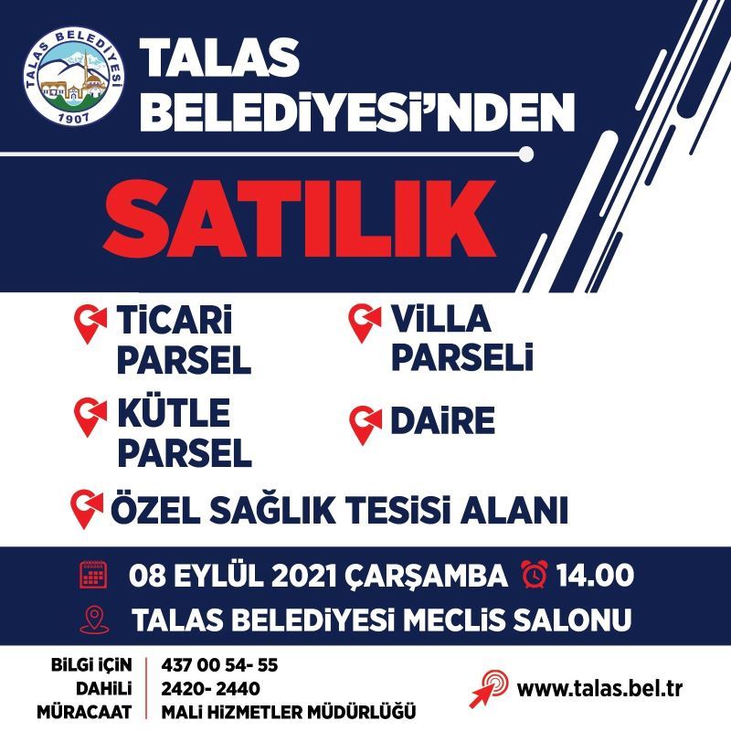 Talas’tan yatırımcılara büyük fırsat
