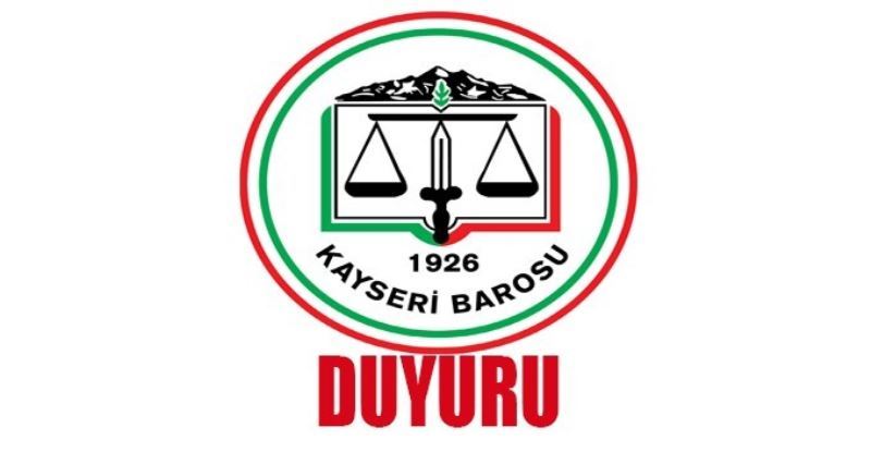 Kayseri Barosu seçime gidiyor
