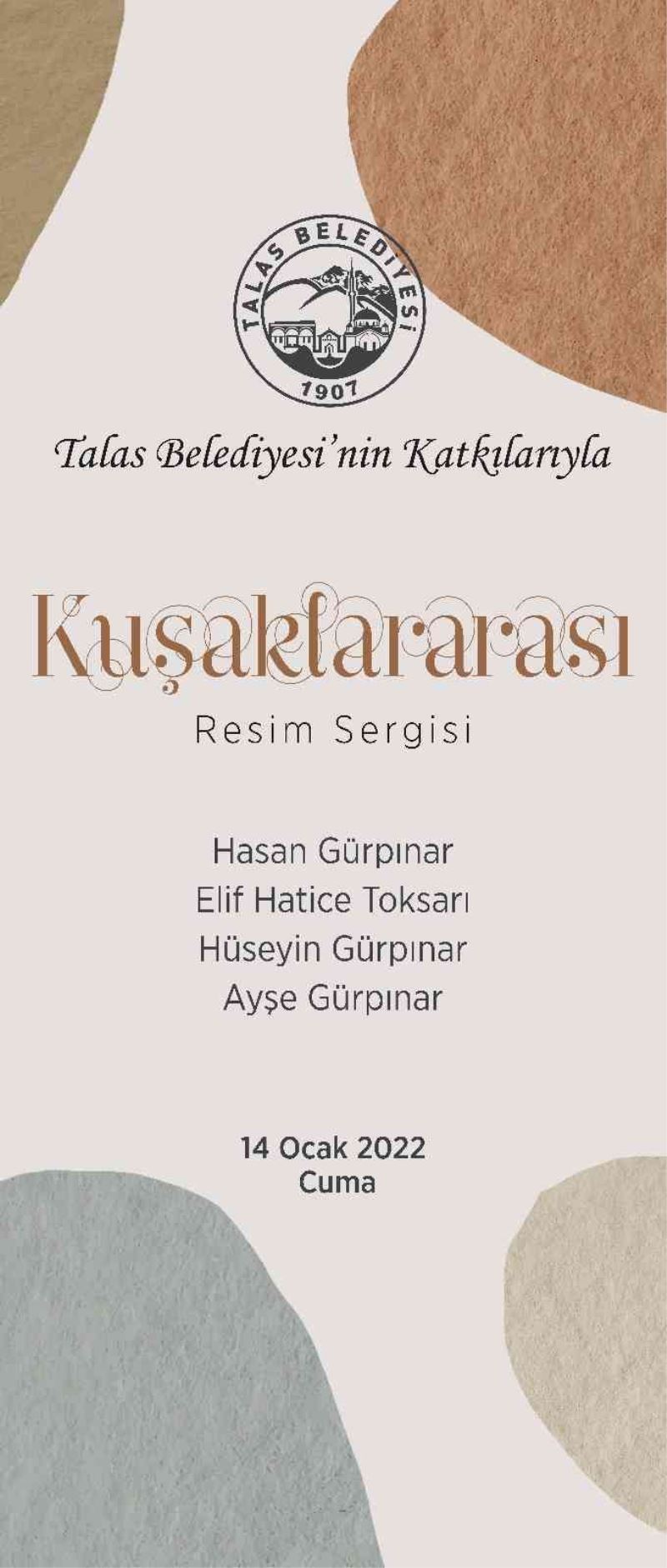 Talas’ta “Kuşaklararası” Resim Sergisi açılıyor
