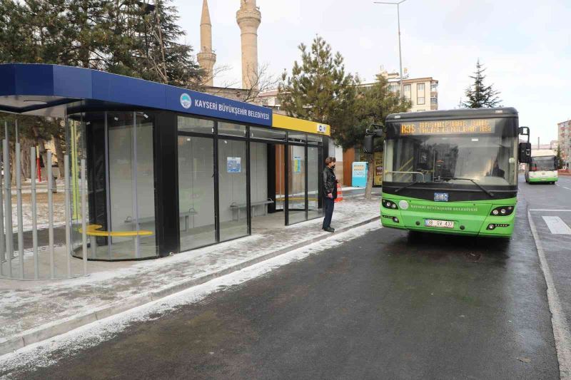 Talas’ta kırsal aktarması için özel durak
