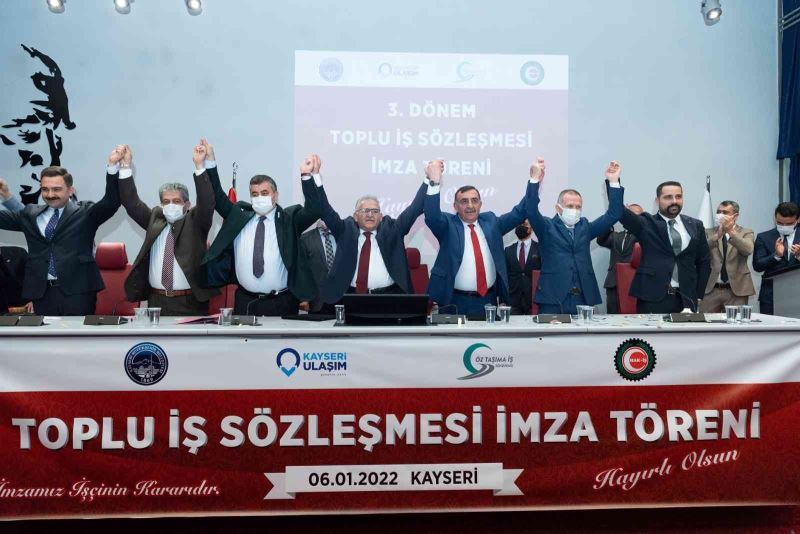 Büyükşehirde toplu iş sözleşmesi imzalandı
