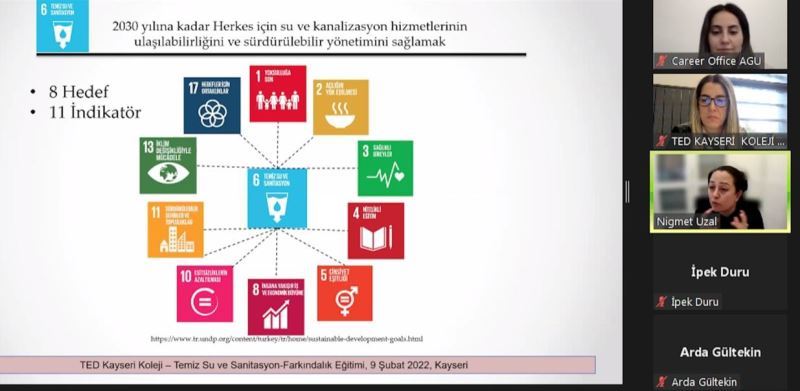 AGÜ ve TED Koleji’nden Sürdürülebilir Kalkınma Hedefleri Farkındalık Programı
