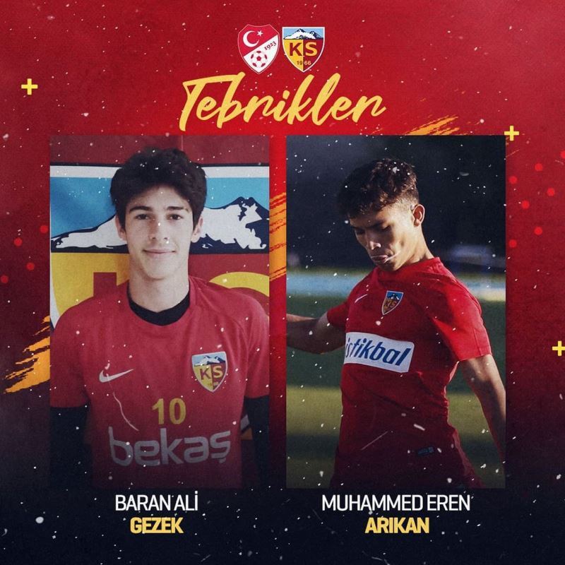 Kayserispor’dan 2 futbolcu milli takıma davet edildi
