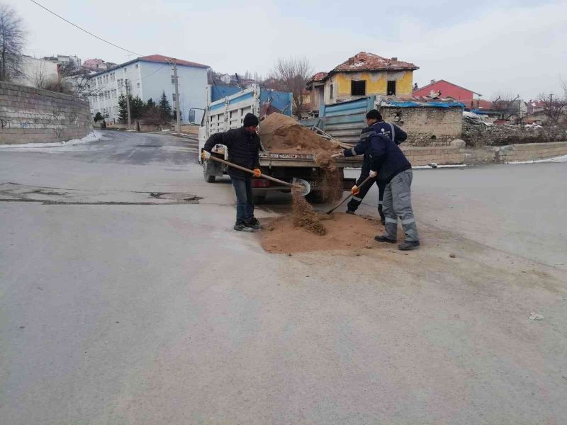 Bünyan’da yağışsız havalar hizmete dönmeye devam ediyor
