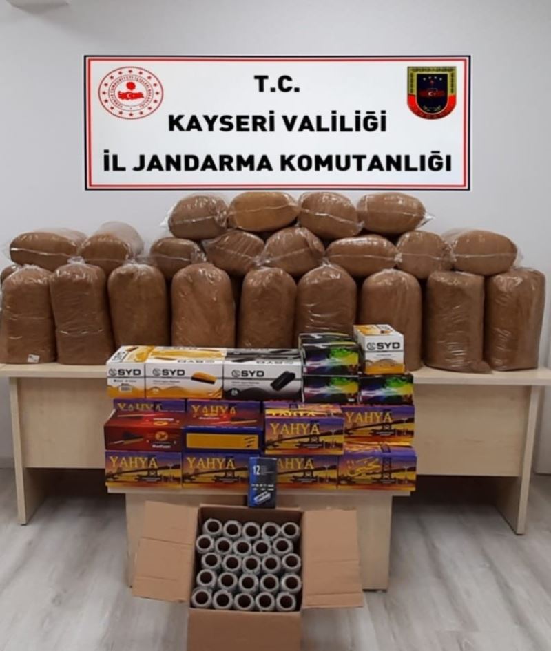 Kayseri’de tütün kaçakçısı 2 kişi yakalandı
