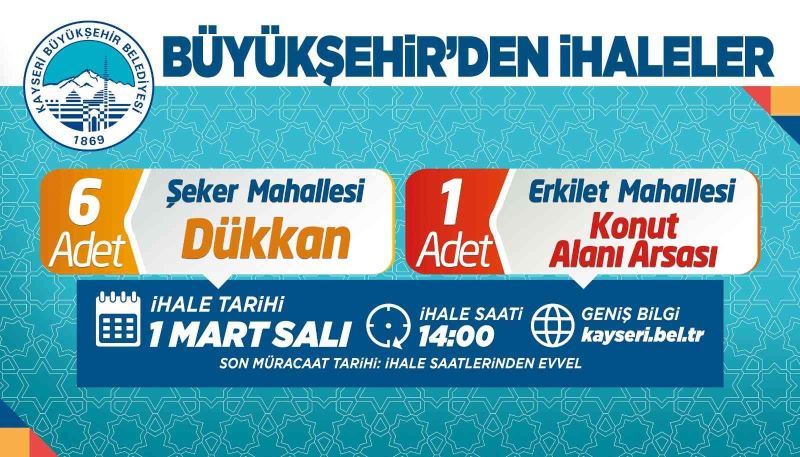 Büyükşehirden arsa, işyeri ve akaryakıt istasyonu ihaleleri
