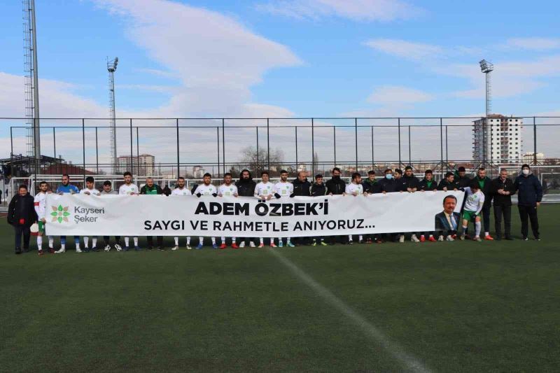 Kayseri Şekerspor, Adem Özbek’i unutmadı
