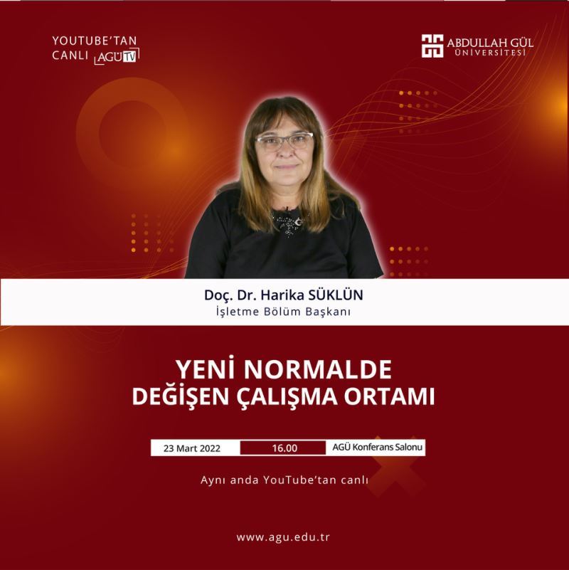 AGÜ’nün halka açık semineri başlıyor
