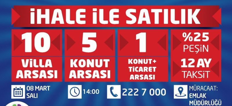 Kocasinan’da yatırım fırsatı için son 2 gün
