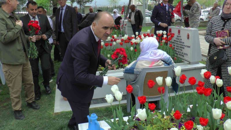 Kayseri protokolünden şehitliğe bayram ziyareti
