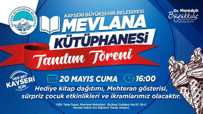 Mevlana Kütüphanesi’nin tanıtımı için sürpriz etkinlikler
