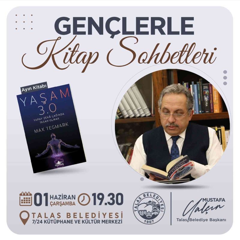 Talas’ta “Gençlerle Kitap Sohbetleri” Çarşamba günü
