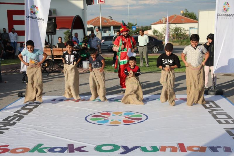 Kocasinanlı çocuklar sokak oyunlarıyla daha mutlu
