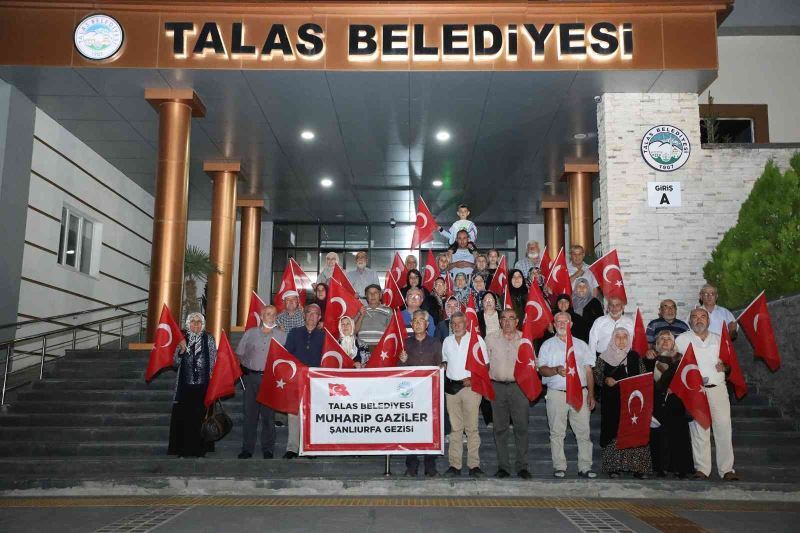 Talas’ın gazileri Şanlıurfa yolunda
