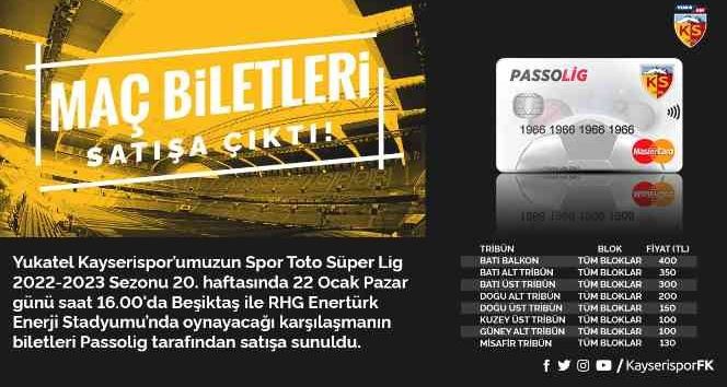 Kayserispor - Beşiktaş maçı bilet fiyatları belli oldu