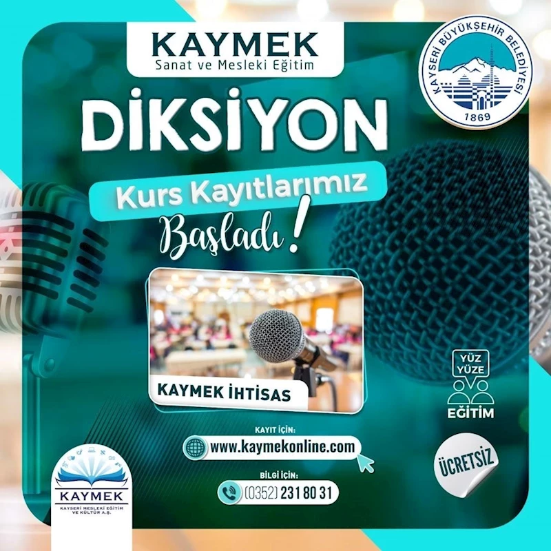 KAYMEK’ten Diksiyon Kursu
