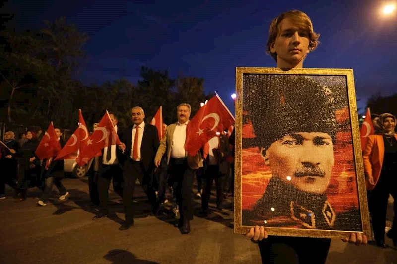 Melikgazi’de Coşkulu Fener alayı yürüyüşü
