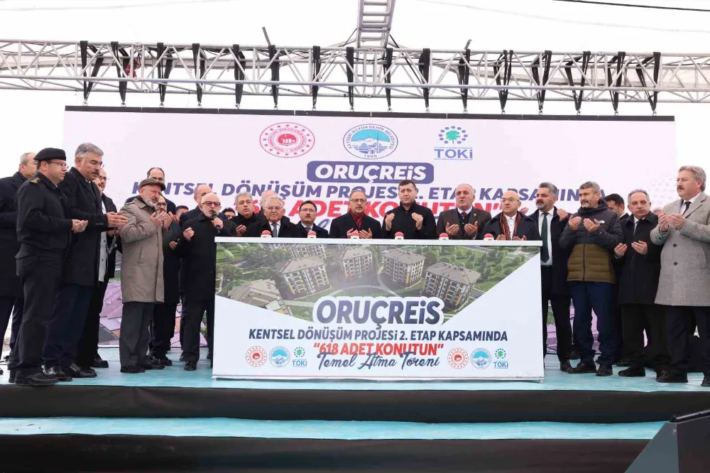 Kayseri Büyükşehir, Oruçreis’i dönüştürüyor: 618 konutun temeli atıldı