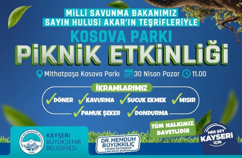 Vatandaşlar piknik etkinliğinde buluşuyor
