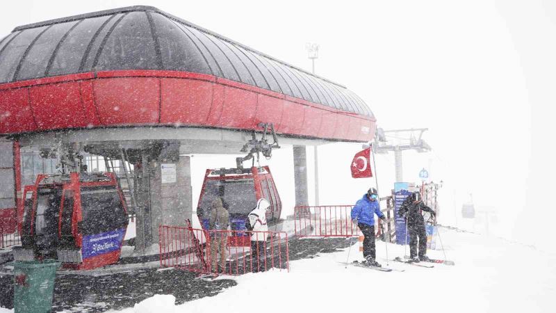 Erciyes’te Nisan karı
