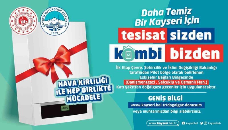 Büyükşehir’den ’Tesisat sizden Kombi Bizden’ Uygulaması
