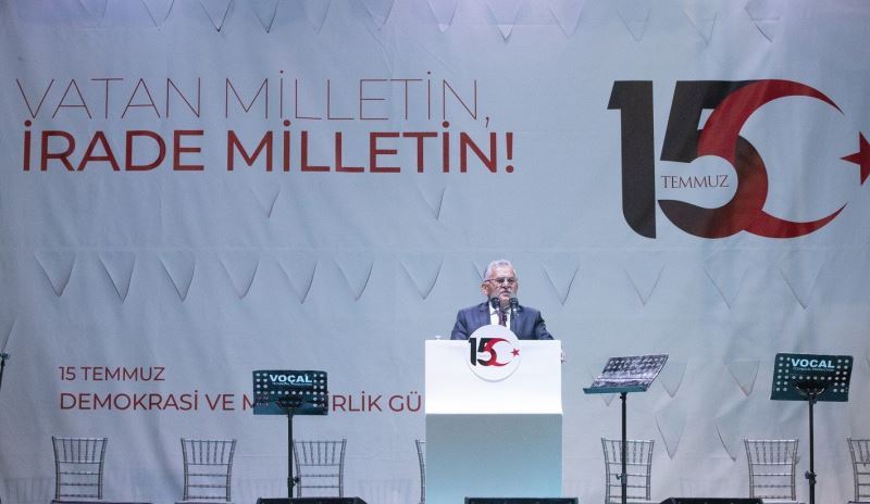 Kayseri protokolünden 15 Temmuz Mesajı
