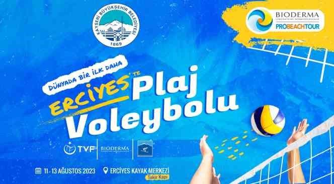 Dünyanın en yüksek plajında voleybol turnuvası başladı