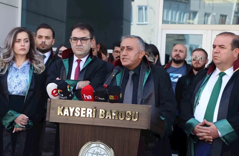 Kayseri Barosu’ndan avukatlara yönelik saldırılara tepki
