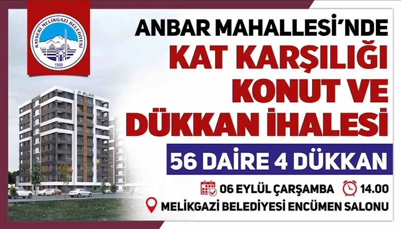 Anbar’da Kat Karşılığı 56 Daire ve 4 Dükkan İhalesi Yapılacak
