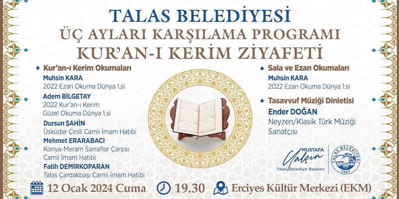 Talas’ta Kur’an ziyafeti
