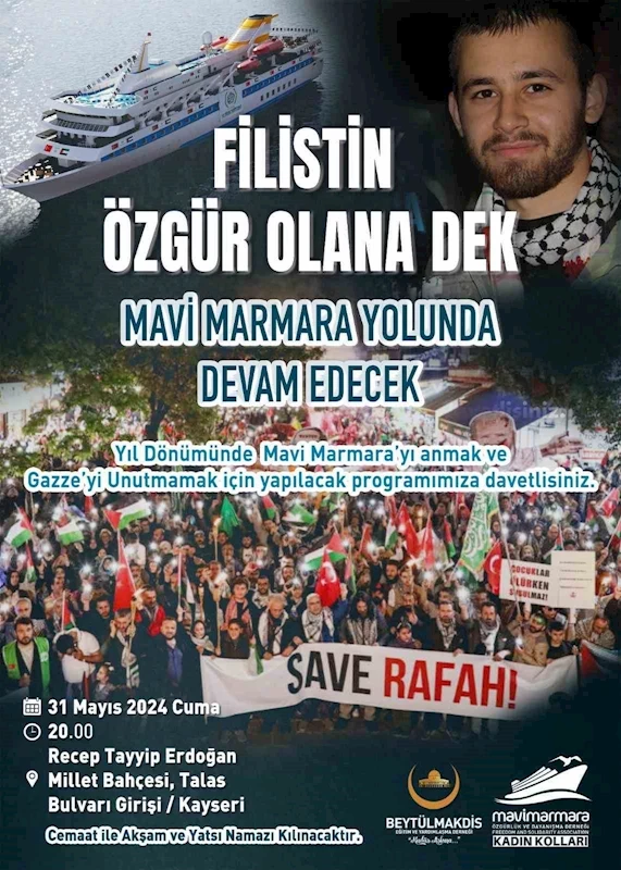 Mavi Marmara şehitleri Millet Bahçesi’nde anılacak
